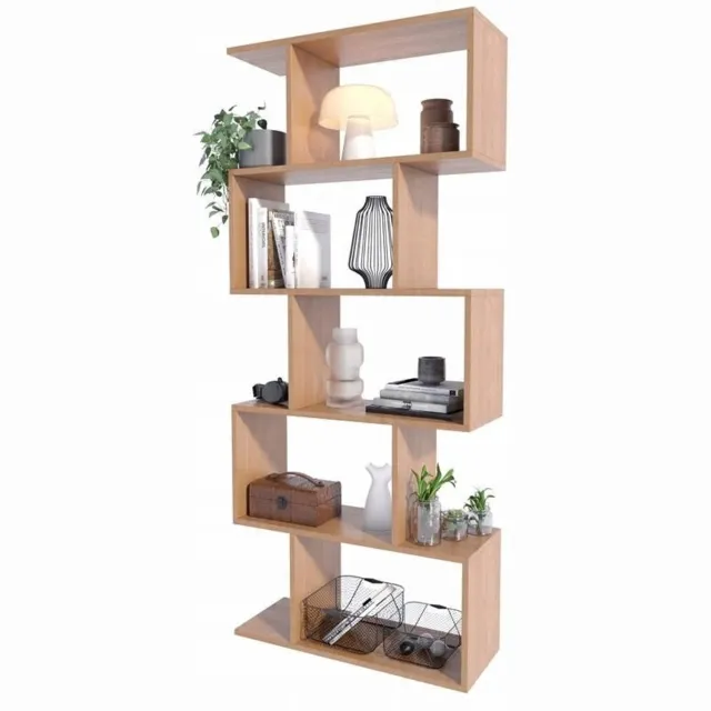 Per La Vita Bask - Boekenkast - Elzenkleur - Vrijstaand - Open vakken