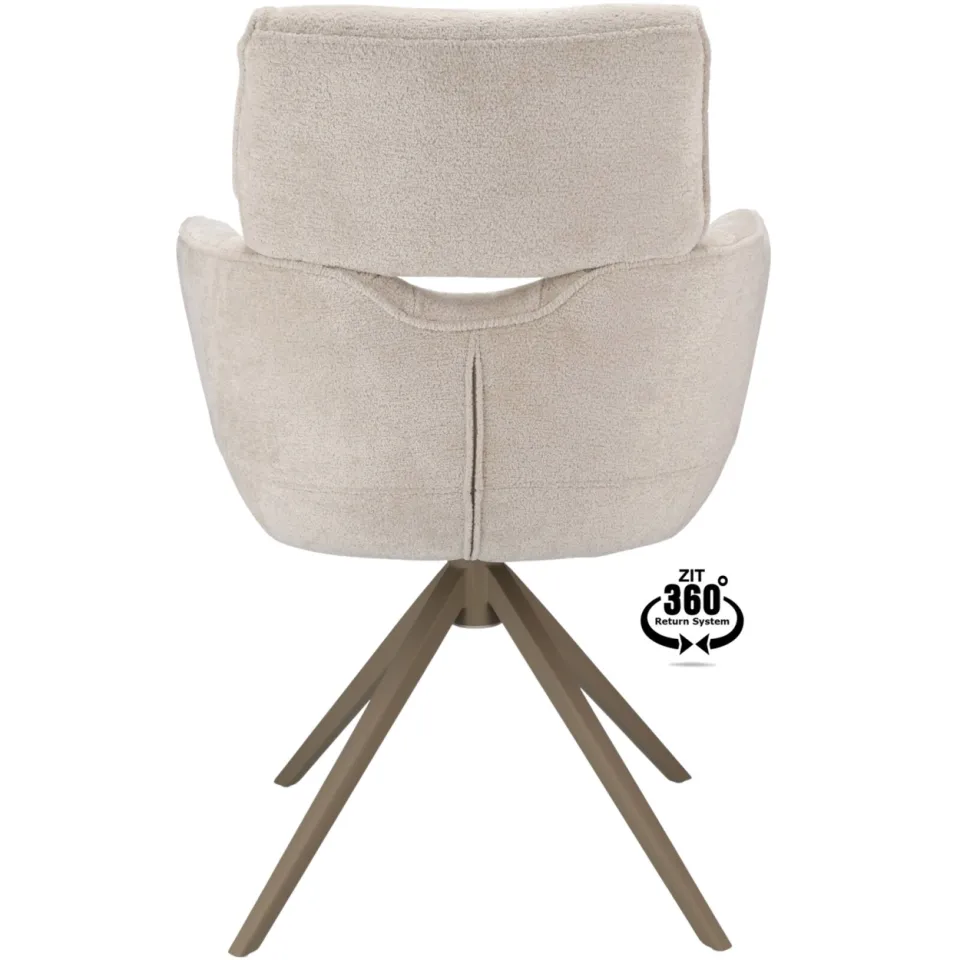 Wehkamp Home armstoel Belle linnen linen, foto 4