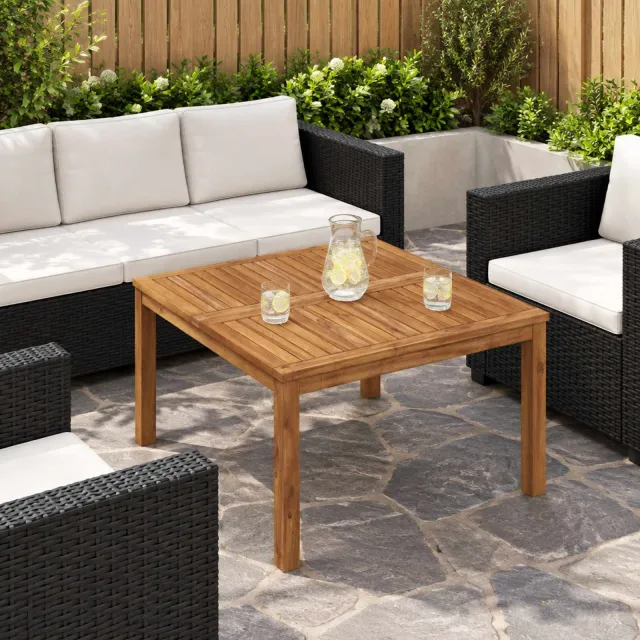 vidaXL Salontafel LAREN Naturel 80 x 80,5 x 45 cm Massief Acaciahout, foto 2