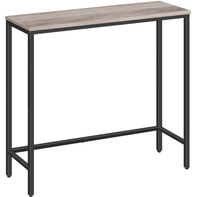 Unyqoos Stijlvolle en Functionele Smalle Consoletafel voor Diverse Ruimtes en Doeleinden bruin