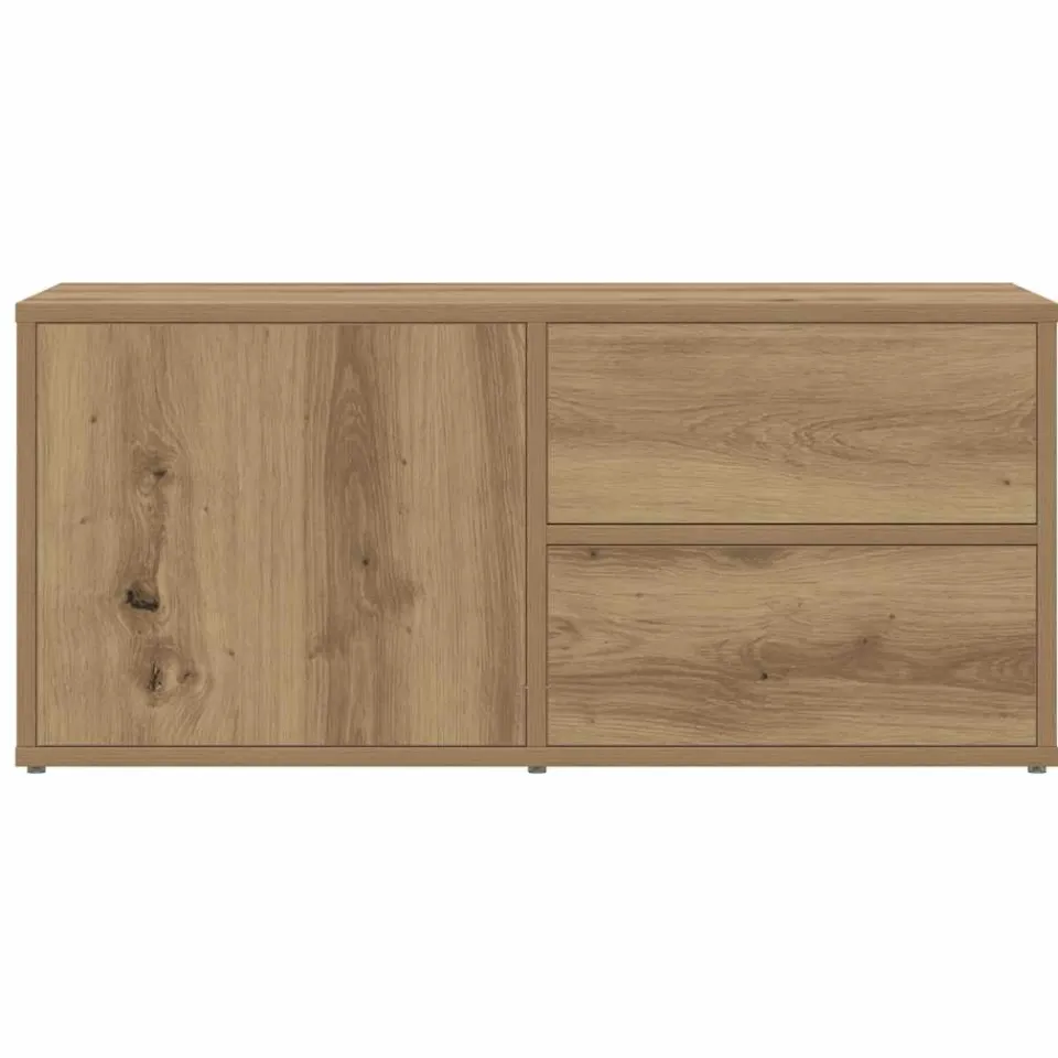 vidaXL Tv-meubel 80x34x35,5 cm bewerkt hout artisanaal eikenkleur, foto 4