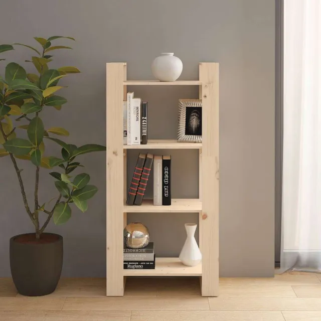 vidaXL Boekenkast/kamerscherm 60x35x125 cm massief grenenhout bruin, foto 2
