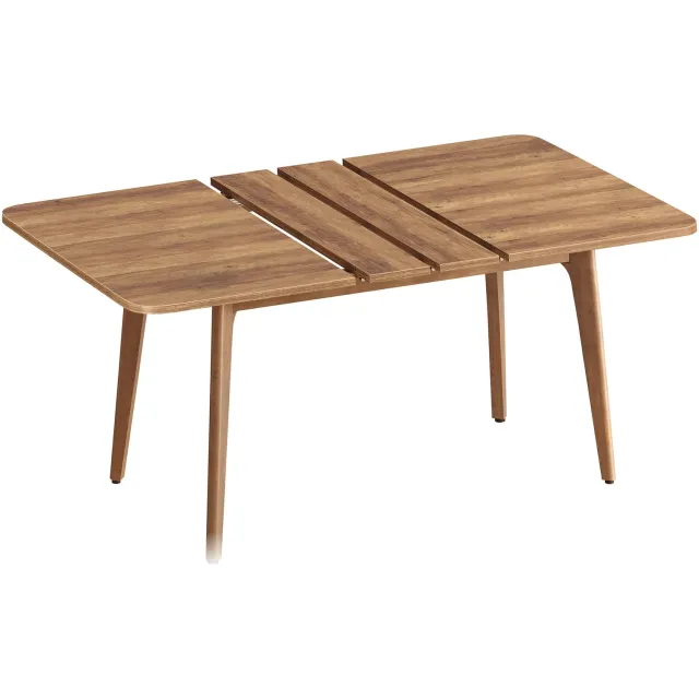 Gudalio Tafel - Eettafel - Keukentafel - Eetkamertafel - Eettafels - Uitschuifbaar - 140-180 cm - 4/6/8 personen - Hout - Bruin