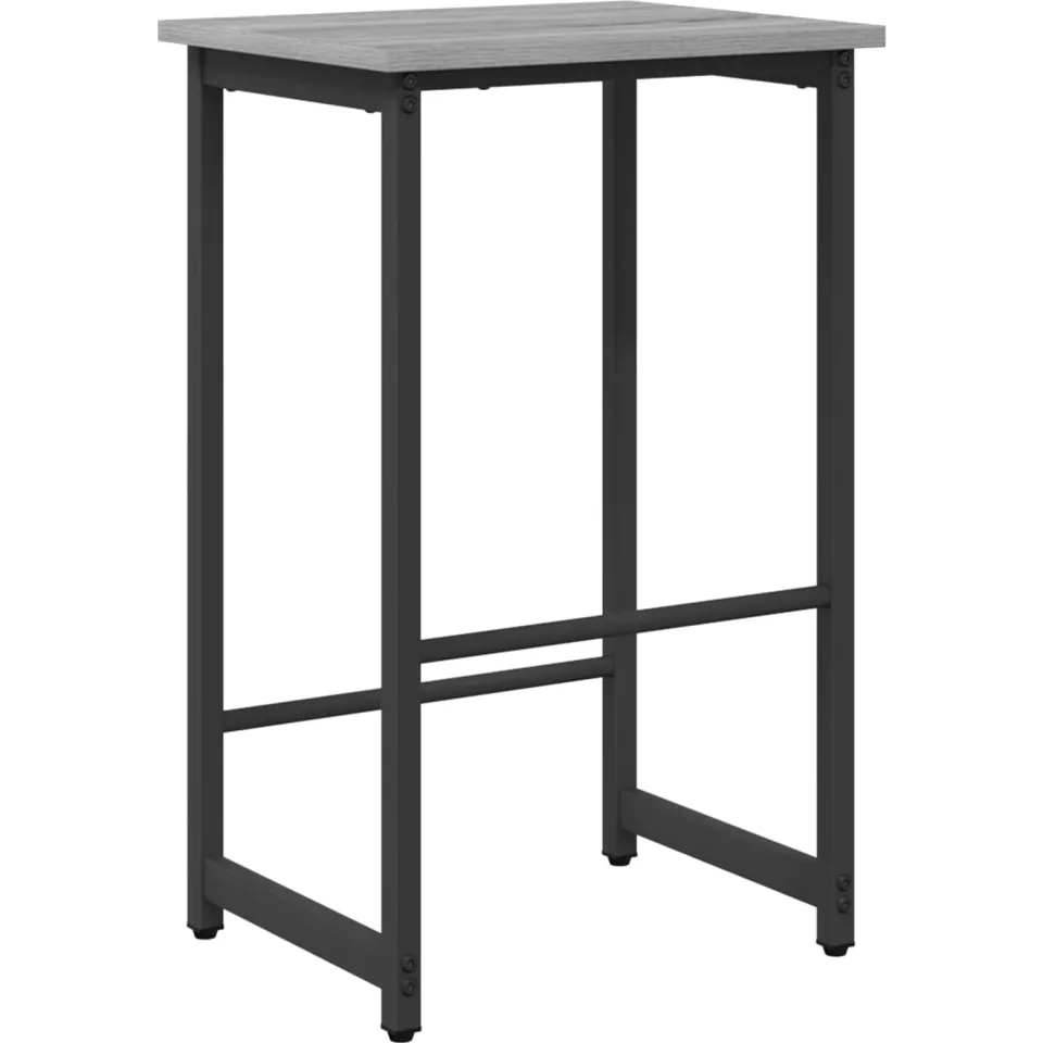 vidaXL Barkruk Grijs Sonoma 40 x 32 x 74 cm Bewerkt hout, foto 3