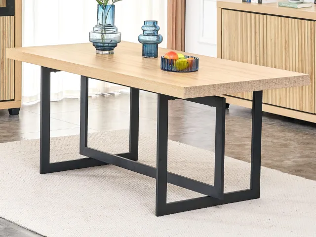 Mobistoxx NINO rechthoekige eettafel wellington eik