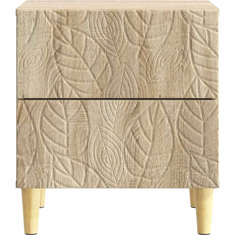 vidaXL Nachtkastje Sonoma Eiken 43 x 34,5 x 48 cm Bewerkt hout, foto 4
