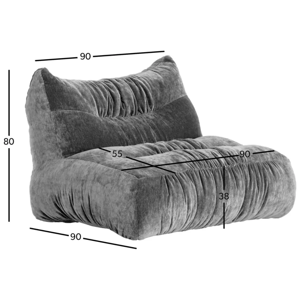 NOUS Living fauteuil Plump khaki, foto 4