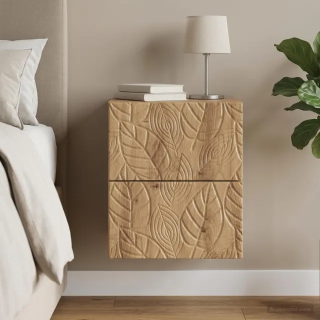 vidaXL Wandbeugel Bedkast Artisanaal eiken 34,5 x 33 x 40 cm Bruin