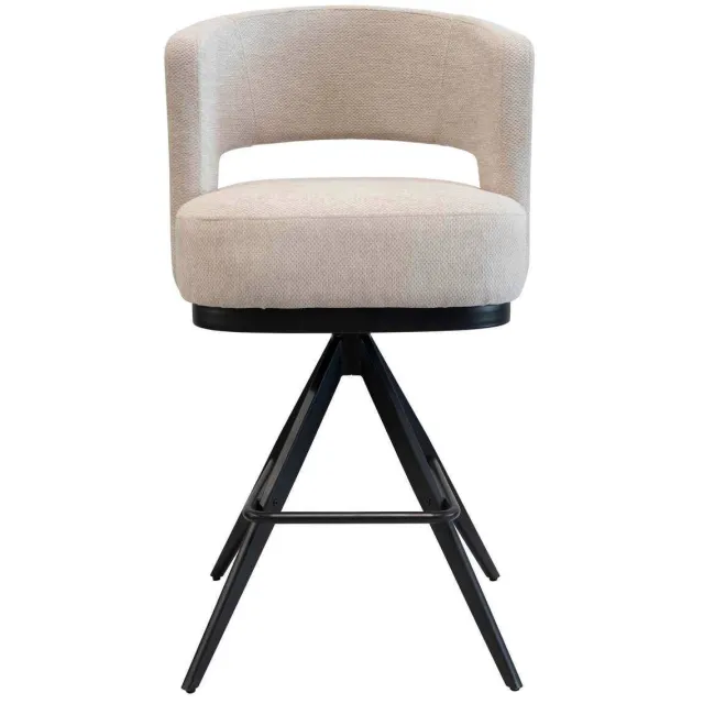 Giga Meubel Louis barkruk taupe