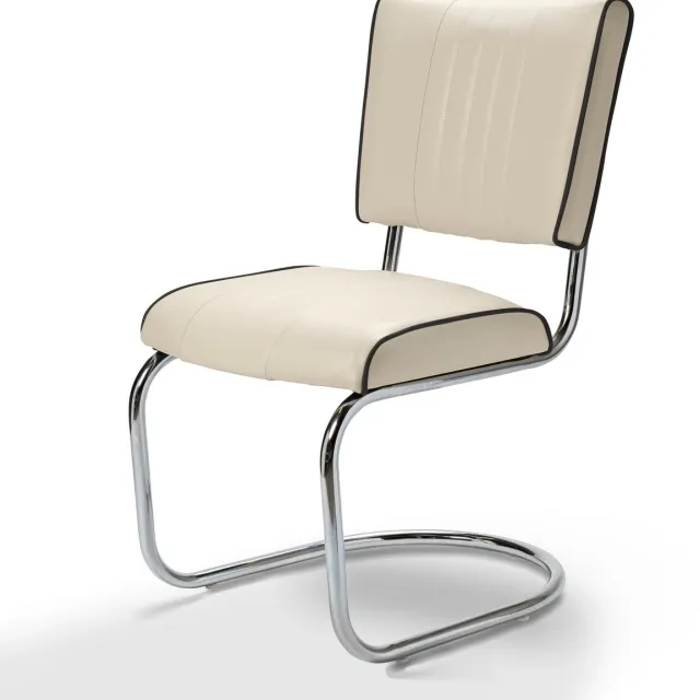 Bel Air Furniture Prospect Chair BP Chrome wit
