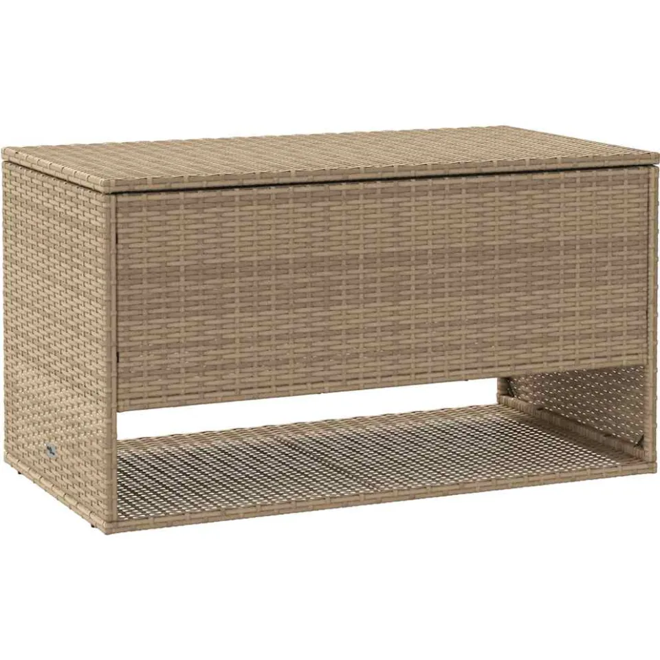 vidaXL Opbergbox voor buiten 100x55x55,5 cm poly rattan beige, foto 3