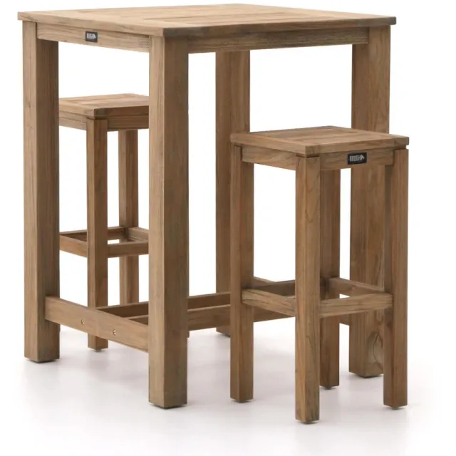 ROUGH Furniture ROUGH-X 80cm barset 3-delig bruin, foto 2