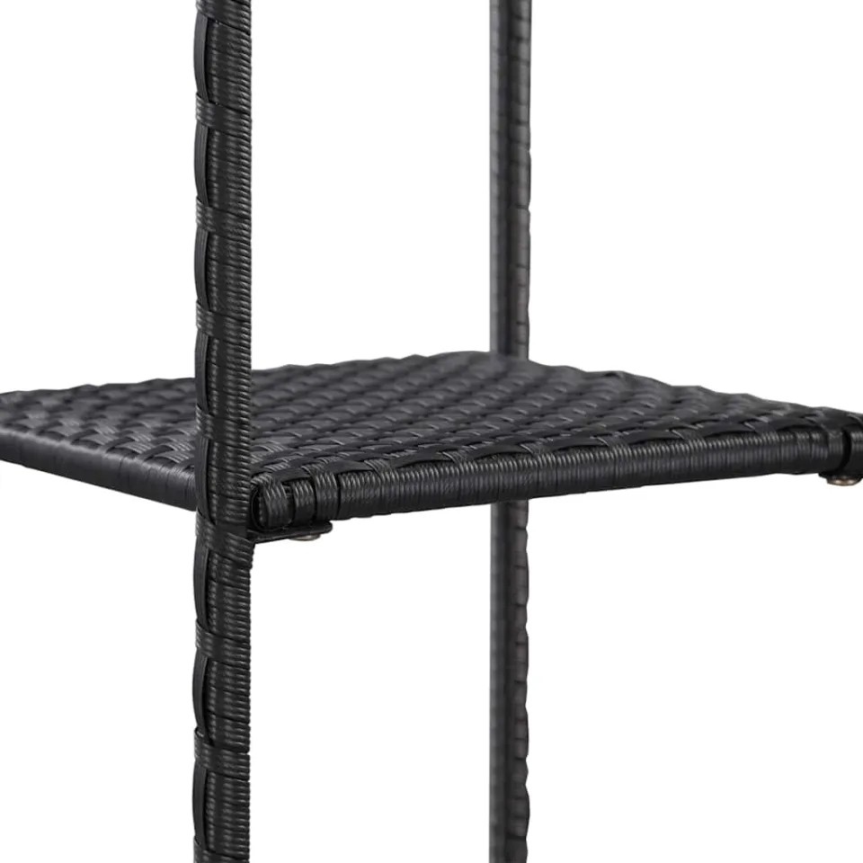 vidaXL Opbergrek 30x30x90 cm poly rattan zwart, foto 3