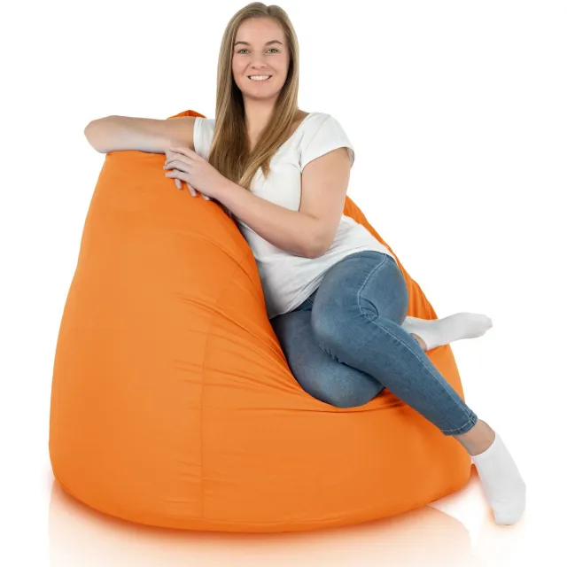 Italpouf Oranje XXL Outdoor Zitzak Puf Waterdicht Tuin
