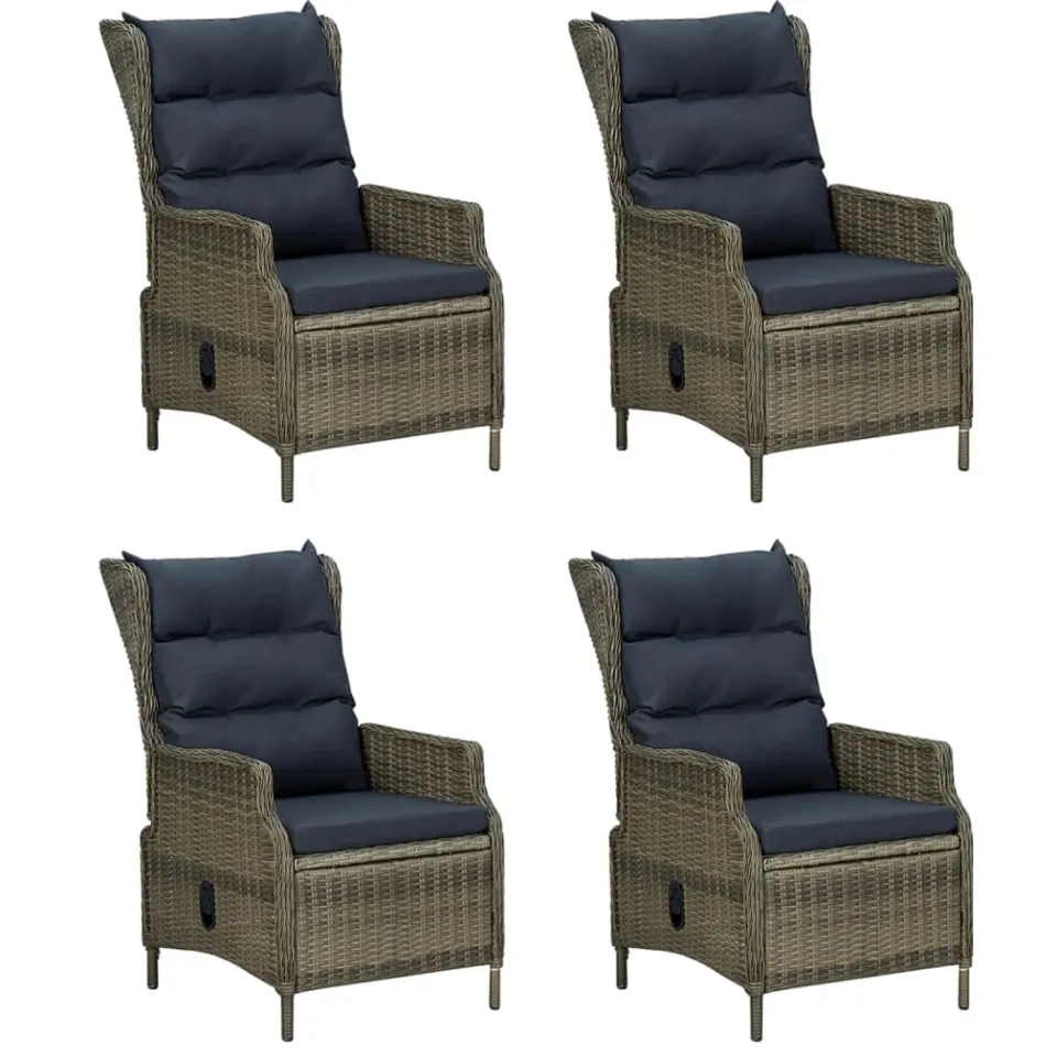 vidaXL 5-delige Tuinset poly rattan bruin, foto 3