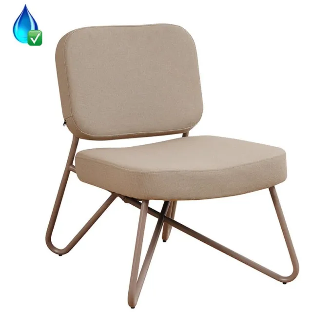 NordXL Fauteuil Viggo taupe gerecycled polyester
