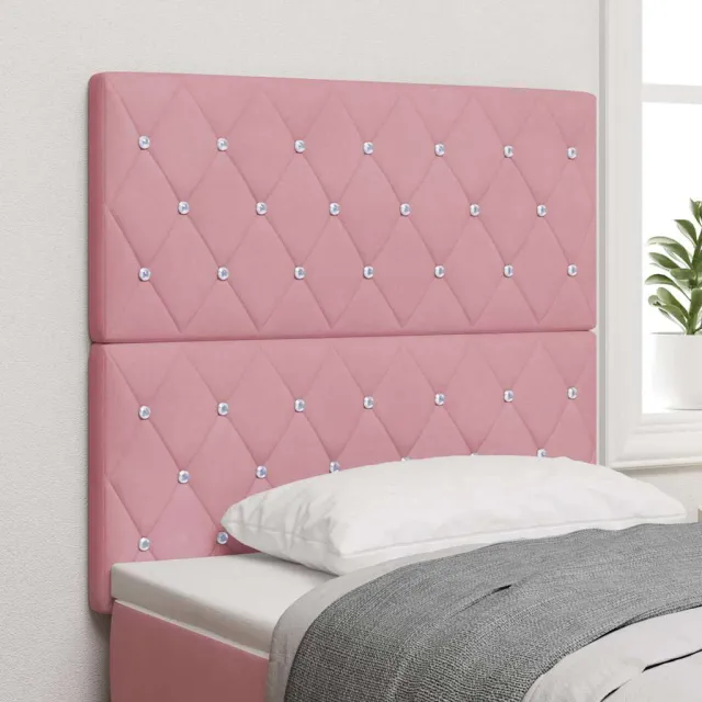 vidaXL Hoofdbord Roze 100 cm Fluweel