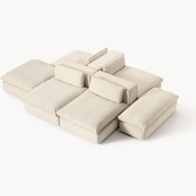 Westwing Collection Modulaire XL U-bank Felix Beige