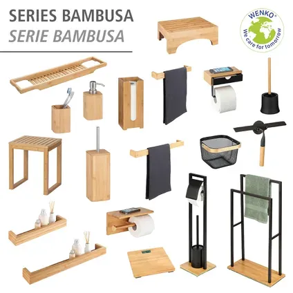 Wenko Wandplank Bambusa 40 Cm hout overig, foto 2