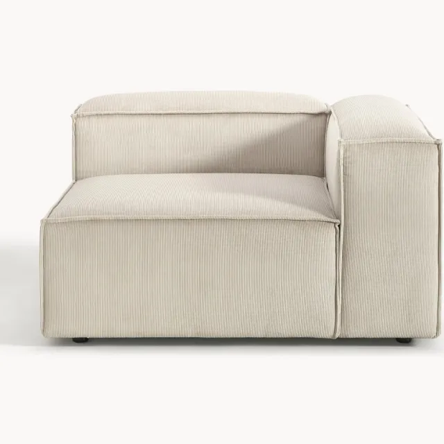 Westwing Collection Hoekmodule Lennon van corduroy Beige