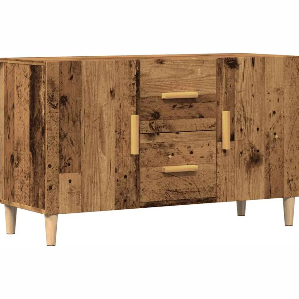 vidaXL Dressoir 100x36x60 cm bewerkt hout oud houtkleurig bruin