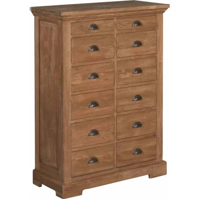 Tower Living Bologna Ladekast teakhout 88x43x120 cm - Naturel