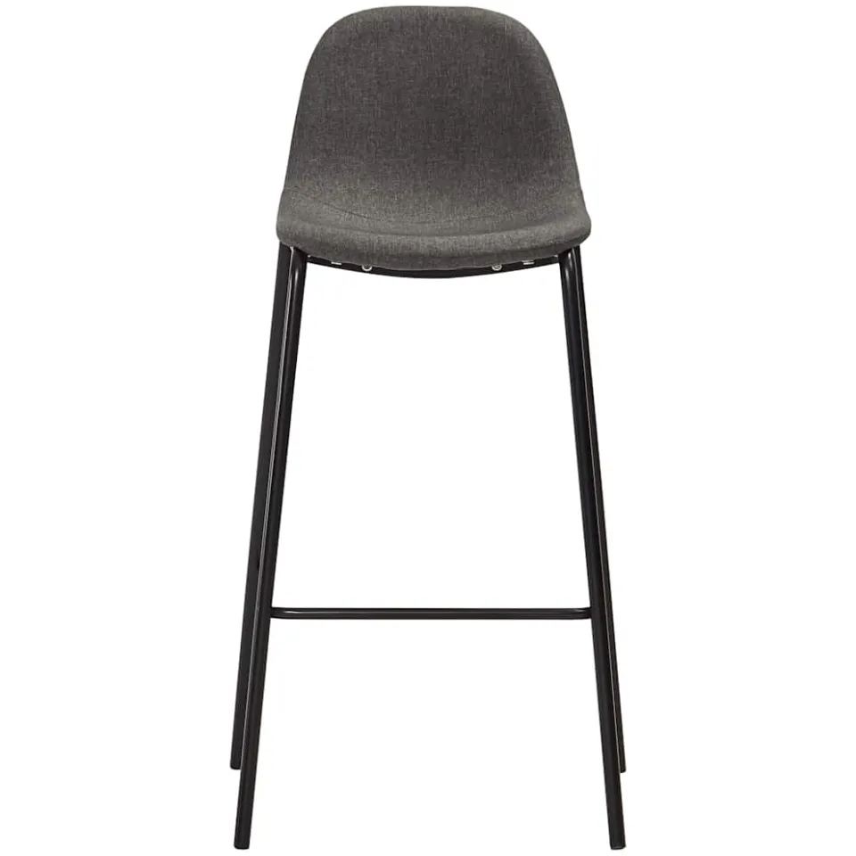 vidaXL Barstoelen 4 st stof donkergrijs grijs, foto 3