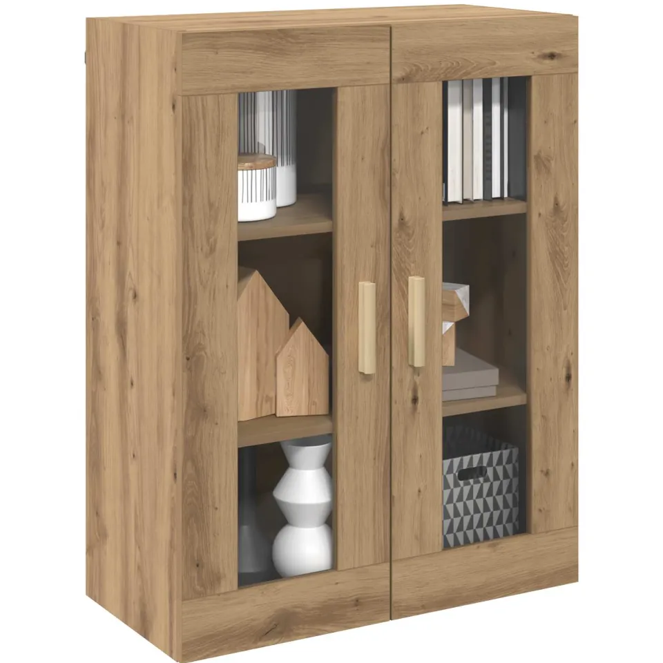 vidaXL Bovenkast 69,5x34x90 cm artisanaal eikenkleurig Bruin