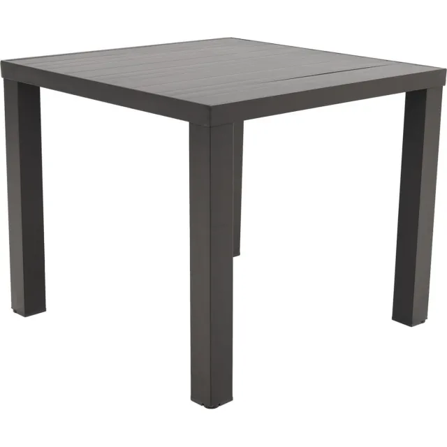 Van der Garde Tuinmeubelen Lena tuintafel antraciet - 90 x 90 cm. Antraciet/Grijs