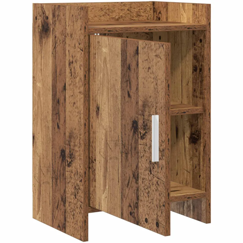 vidaXL Nachtkastjes Oud hout 40 x 30 x 60 cm Bewerkt hout bruin, foto 3