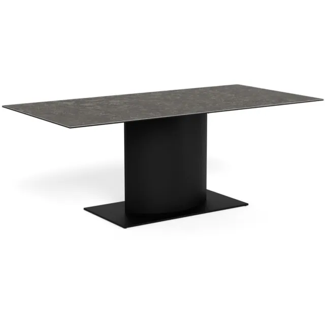 Giga Living Eettafel Calo Keramiek Zwart 200cm - Giga Living
