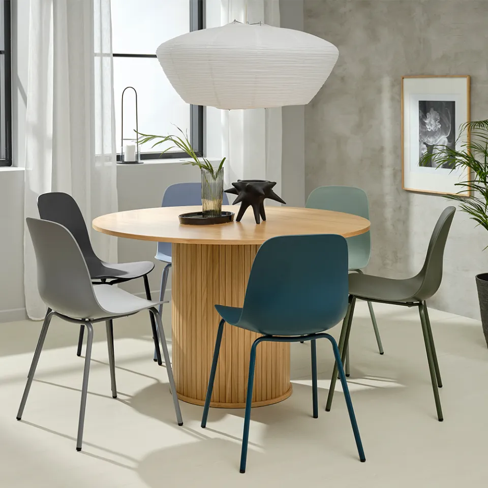 Olivine Lenn houten eettafel naturel - Ø 120 cm, foto 3