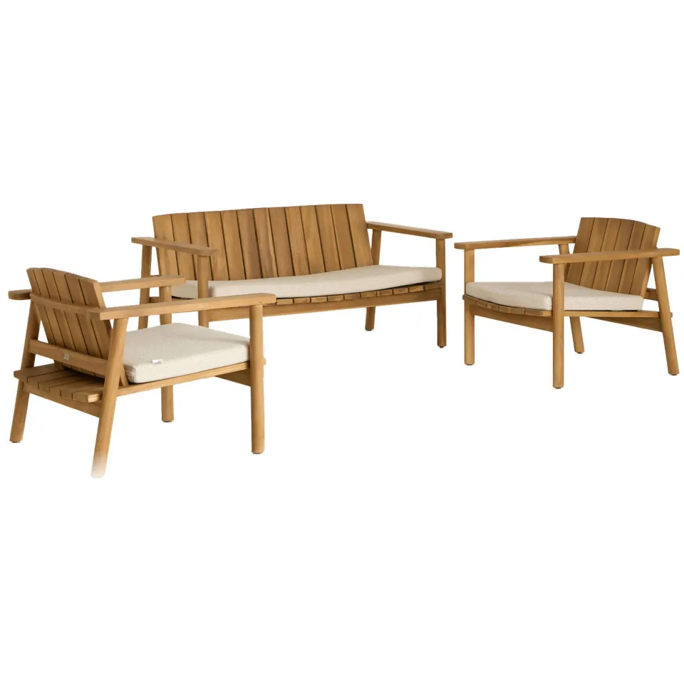 Studio LIVIT loungeset Balok teak naturel (hout)