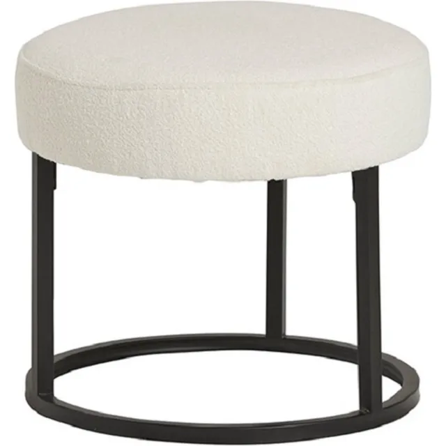 Le Chair Escabel poef - Ø45 - Alpine - Ivory - Unique Collection