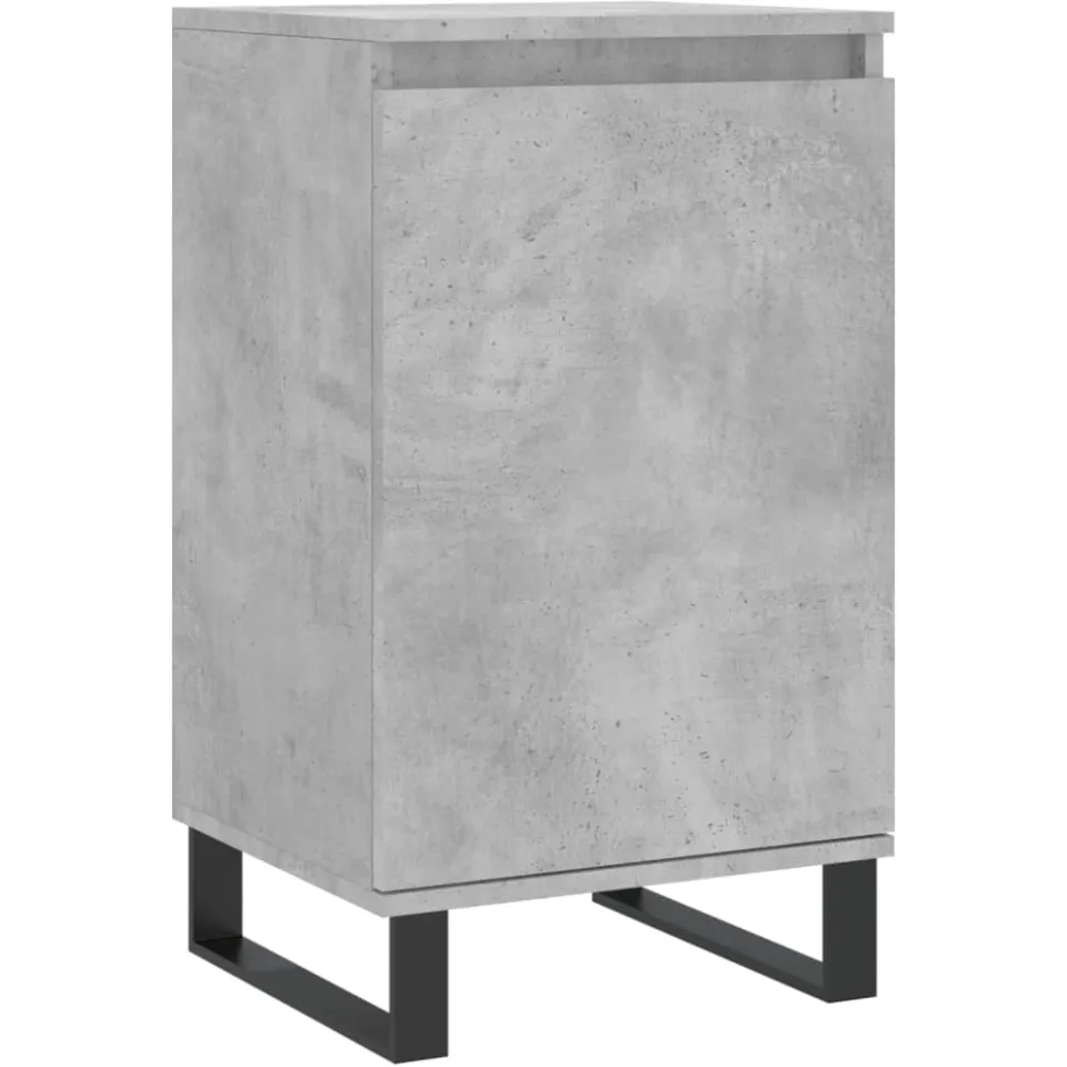 vidaXL Dressoir 40x35x70 cm bewerkt hout betongrijs wit, foto 3