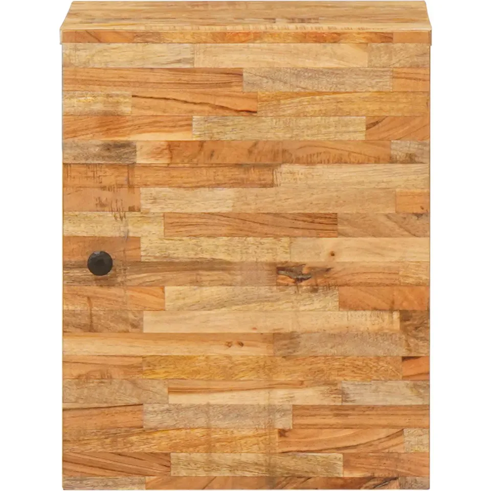 vidaXL Badkamer Hangkast Naturel 38 x 33 x 48 cm Massief Mango Hout, foto 3