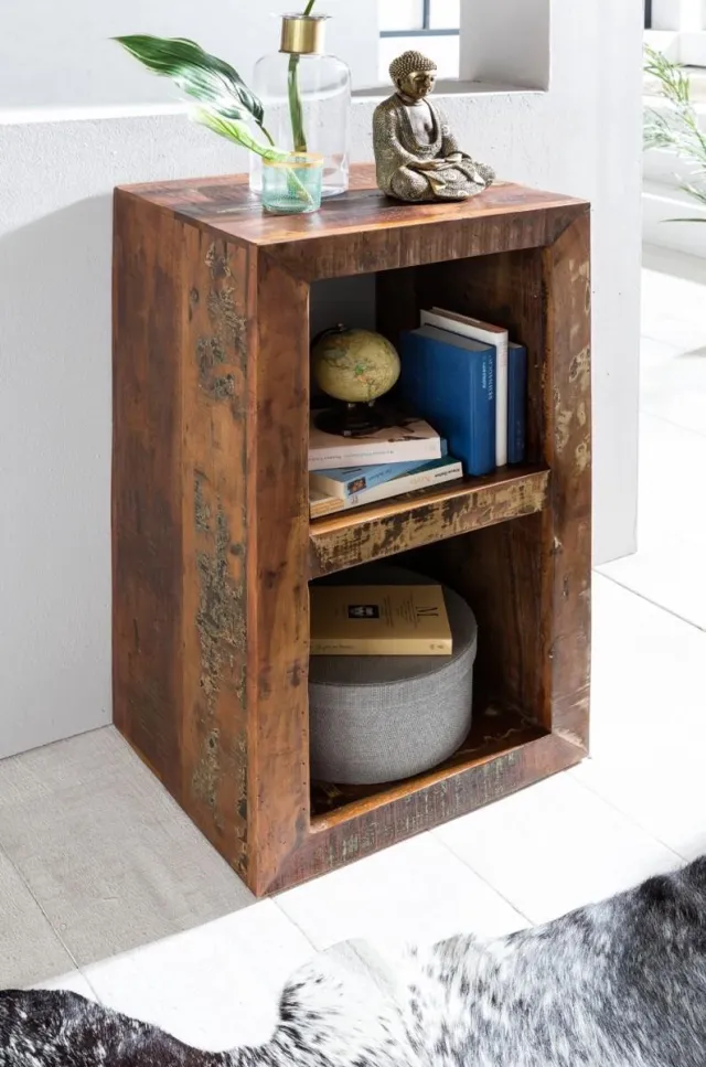 Gate39 Delhi 45 x 35 Sidetable Hoog - Bruin