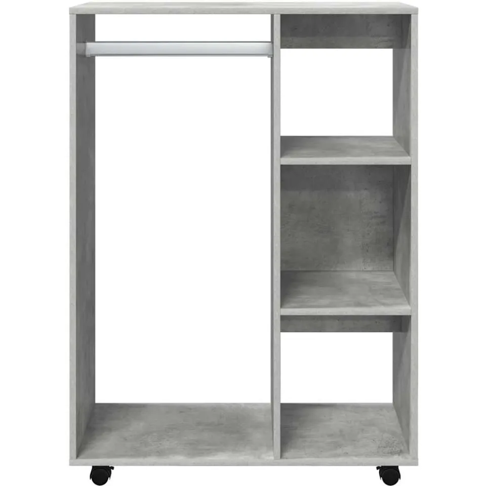 vidaXL Kledingkast 80x40x110 cm bewerkt hout betongrijs