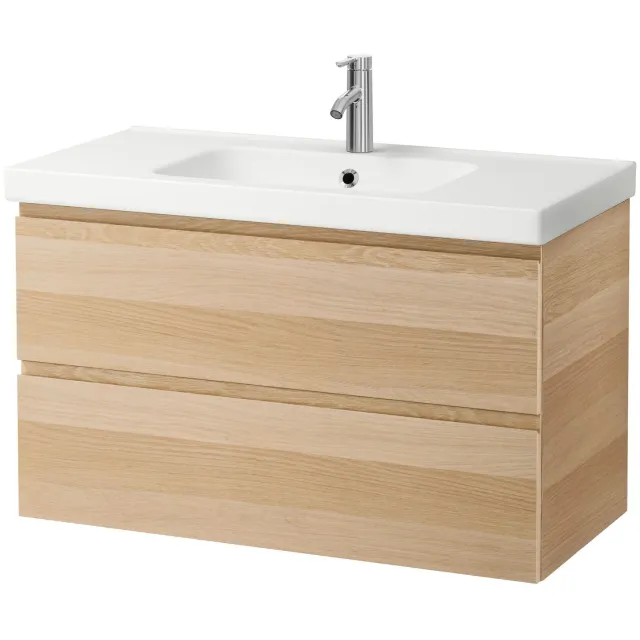 Wiesbaden Badmeubelset Wiesbaden Vision Oak 100x46x53 cm