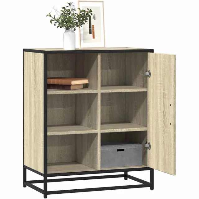 vidaXL Dressoir 62x35x76 cm bewerkt hout sonoma eikenkleurig Bruin