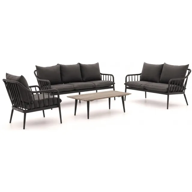 Manifesto Furniture Manifesto Celante/ROUGH-K stoel-bank loungeset 4-delig 4-zits Grijs