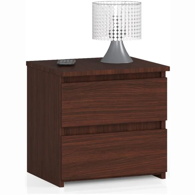 Akord Nachtkastje CL2 met 2 Lades / AKORD Furniture Factory / Venge / 40 x 40 x 35 cm