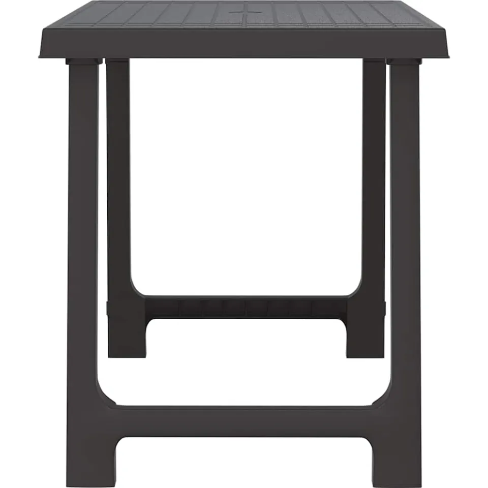 vidaXL Campingtafel hout-look 79x56x64 cm PP antracietkleurig, foto 4