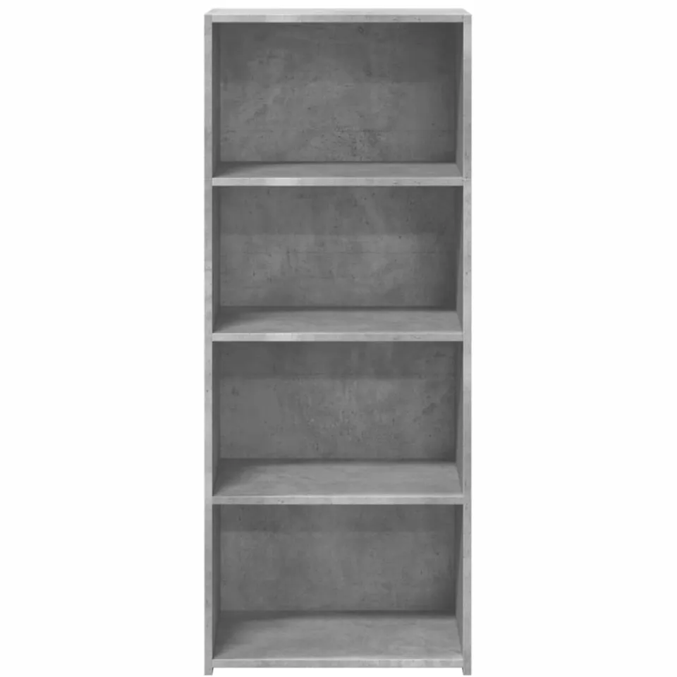 vidaXL Hoge kast 50x41x124 cm bewerkt hout betongrijs