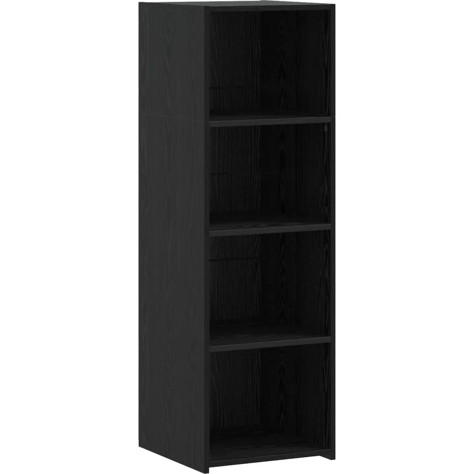 vidaXL Hoge kast Zwart eiken 40 x 41 x 124 cm Bewerkt hout, foto 3
