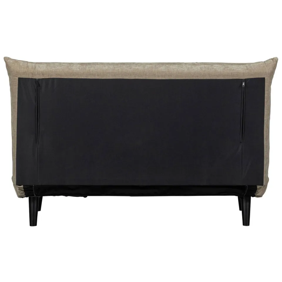 WOOOD Xem Slaapbank - 1-Persoons - Chenille stof - Naturel - 80x122x92, foto 4