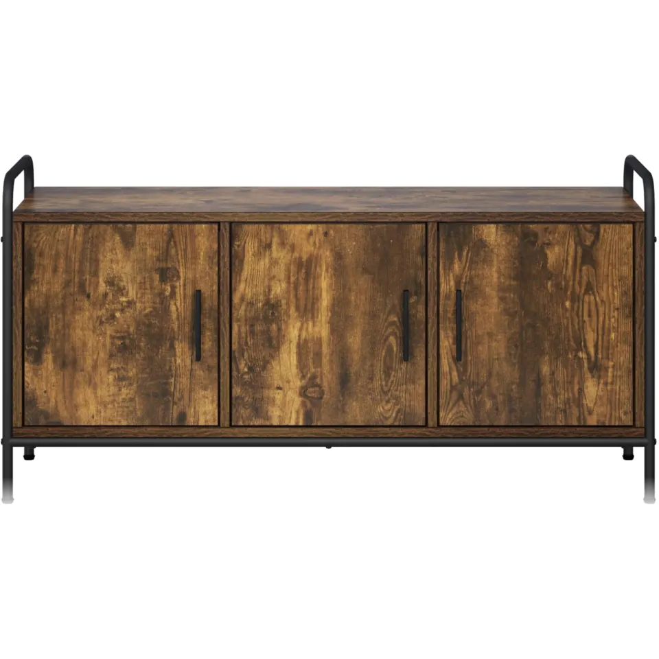 vidaXL Tv-meubel 79,5 x 33 x 50 cm Gerookt eiken Bewerkt hout, foto 4