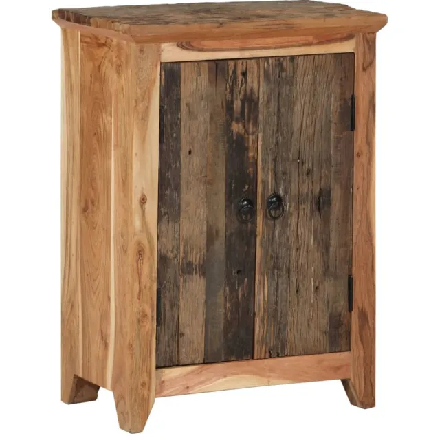 vidaXL Dressoir 55x33x75 cm massief acaciahout en gerecycled hout Bruin