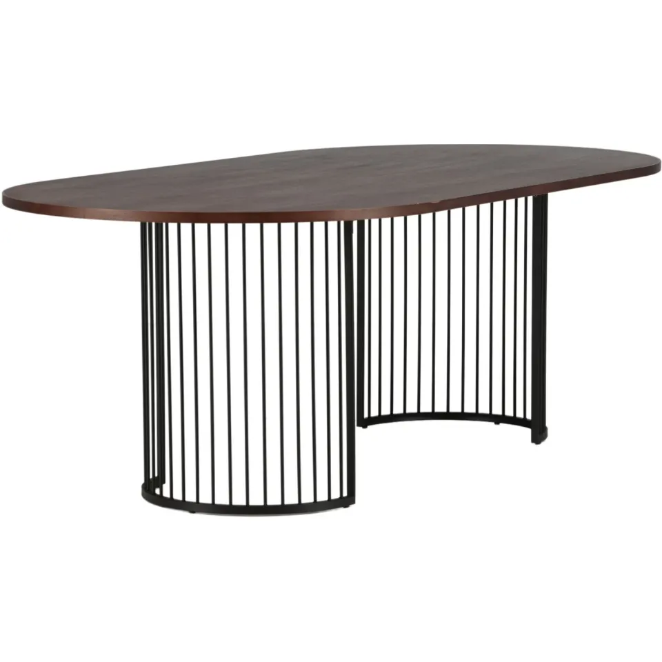 Nohr Emmauel ovale eettafel walnoot, foto 4