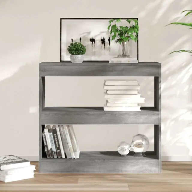 vidaXL Boekenkast/kamerscherm 80x30x72 cm grijs sonoma eikenkleurig, foto 2